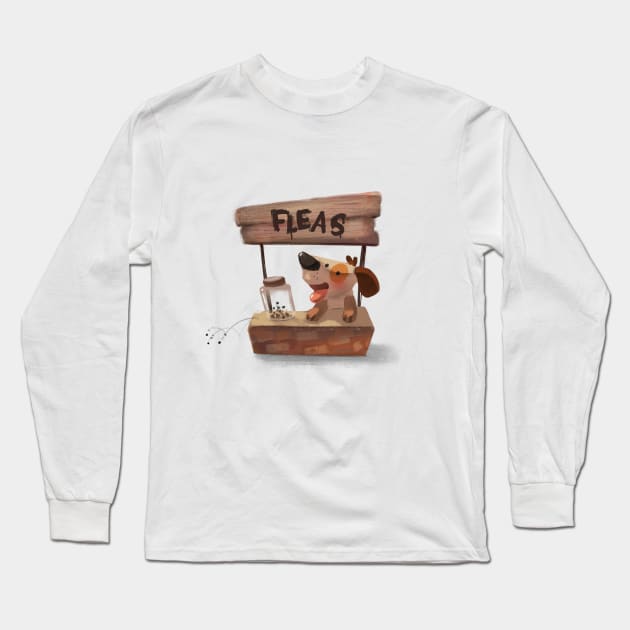 Flea Market Long Sleeve T-Shirt by ginaromoart